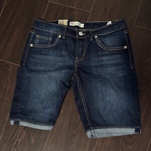 Levi's Dark Blue Jean Shorts
